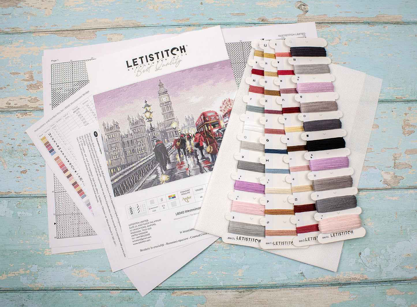 Kit de Punto de Cruz Westminster Bridge - LETISTITCH L8040