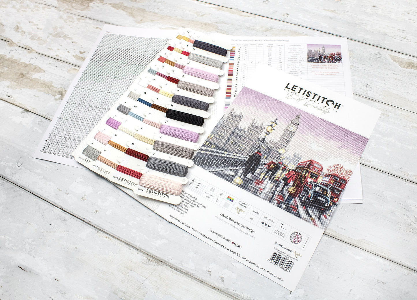 Kit de Punto de Cruz Westminster Bridge - LETISTITCH L8040
