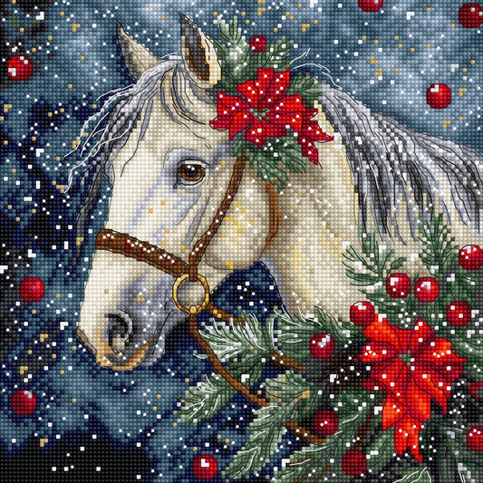 Kit de Punto de Cruz Letistitch Winter Horse L9955
