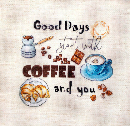 Coffee Time Kit de Punto de Cruz LETISTITCH LETI 927