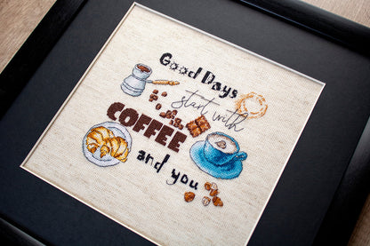 Coffee Time - Kit de Punto de Cruz LETISTITCH LETI 927