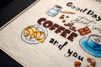 Coffee Time - Kit de Punto de Cruz LETISTITCH LETI 927