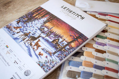 Christmas Wood - LETI 947 LETISTITCH - Kit de Punto de Cruz