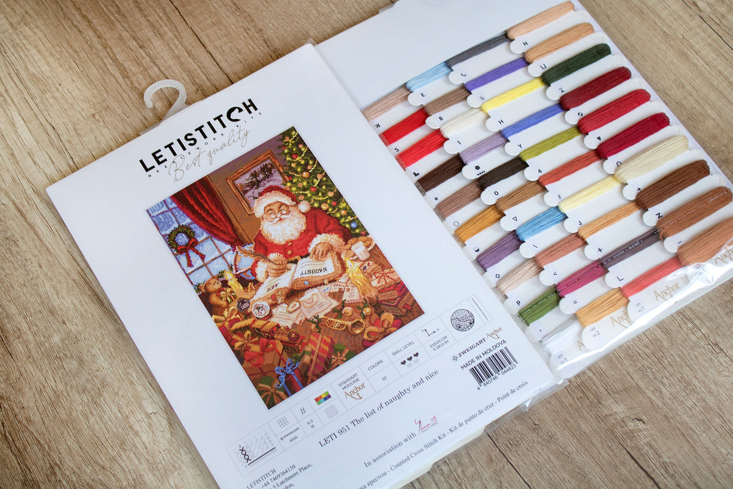 LETI 951 La lista de traviesos y agradables - LETISTITCH - Kit de Punto de Cruz
