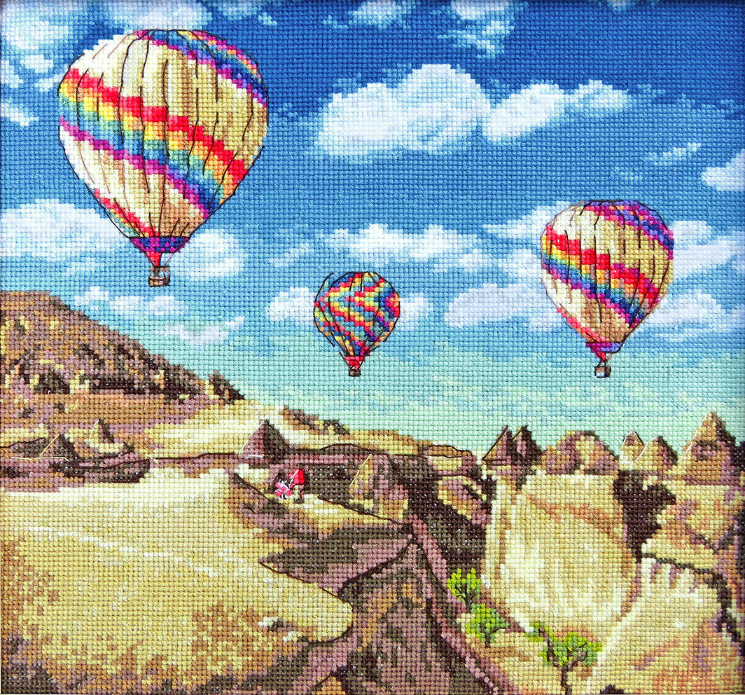 Globos sobre el Gran Cañón, Kit de Punto de Cruz - LETISTITCH LETI 961