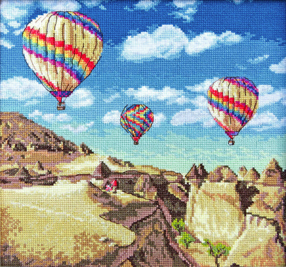 Globos sobre el Gran Cañón, Kit de Punto de Cruz - LETISTITCH LETI 961