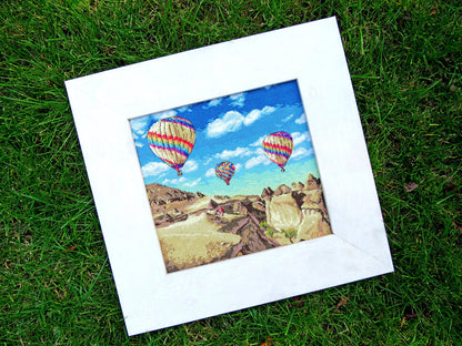 Globos sobre el Gran Cañón, Kit de Punto de Cruz - LETISTITCH LETI 961