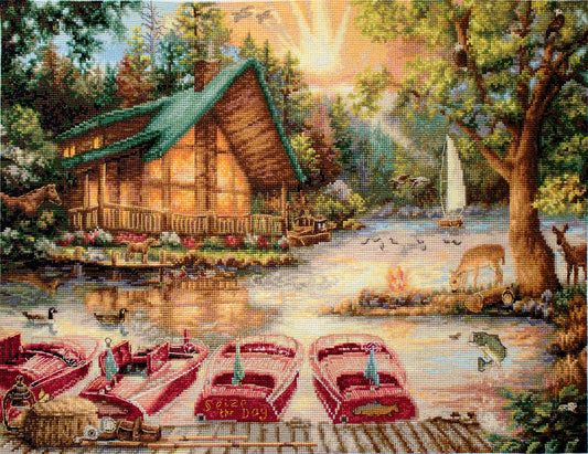 Kit de punto de cruz Aprovecha el Día de Letistitch, 42x32 cm