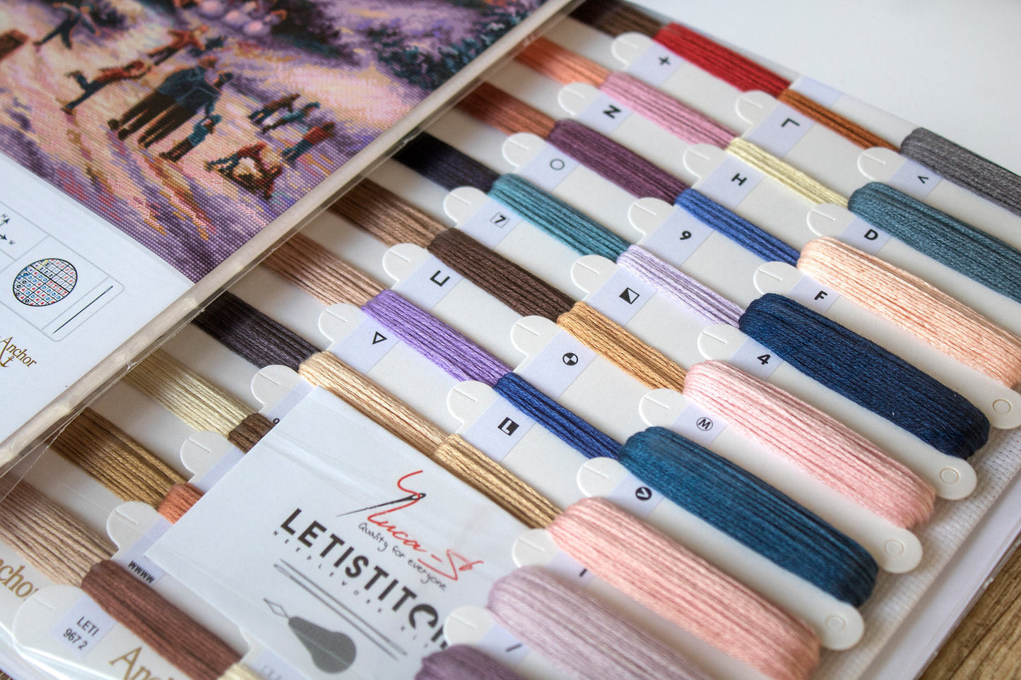 Kit de Punto de Cruz - Patinando hacia la noche - LETI 967 Letistitch