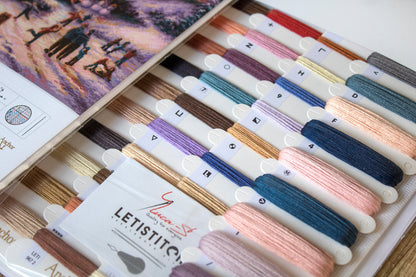 Kit de Punto de Cruz - Patinando hacia la noche - LETI 967 Letistitch
