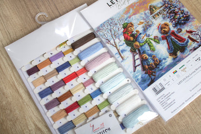 LETI 970 Diversión amorosa alegría - LETISTITCH - Kit de Punto de Cruz