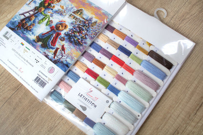 LETI 970 Diversión amorosa alegría - LETISTITCH - Kit de Punto de Cruz