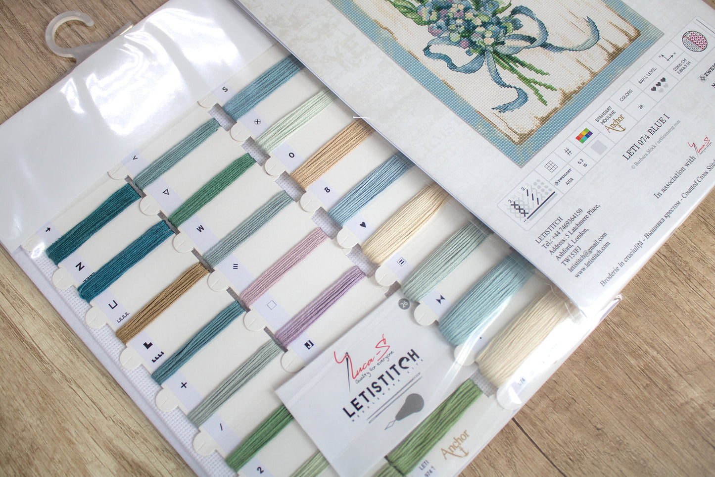 LETI 974 BLUE I - LETISTITCH - Kit de Punto de Cruz