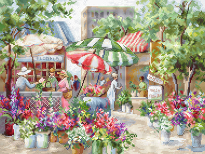 Mercado de flores - LETI 978 LETISTITCH - Kit de Punto de Cruz