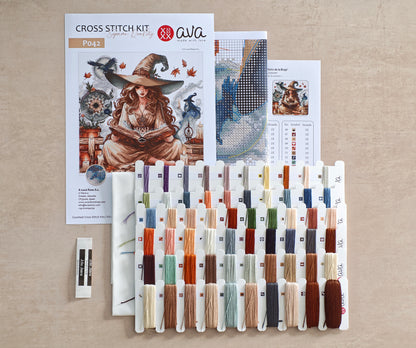 The Witche's Autumn - Cross Stitch Kit AVA P042