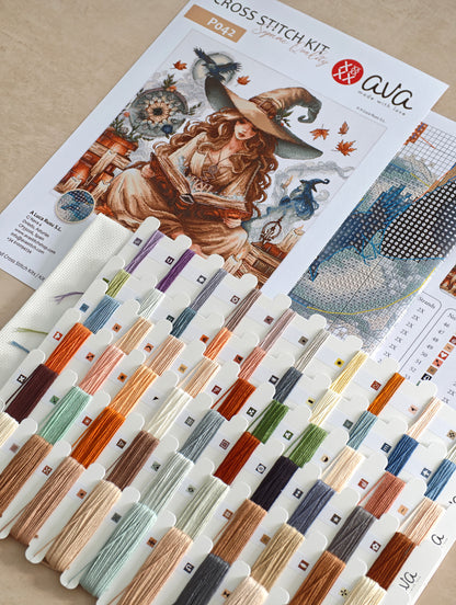 The Witche's Autumn - Cross Stitch Kit AVA P042