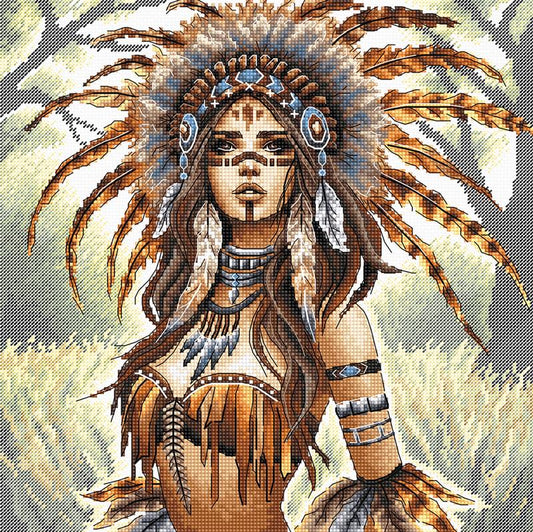 The Crowned Warrior - Cross Stitch Kit AVA P046