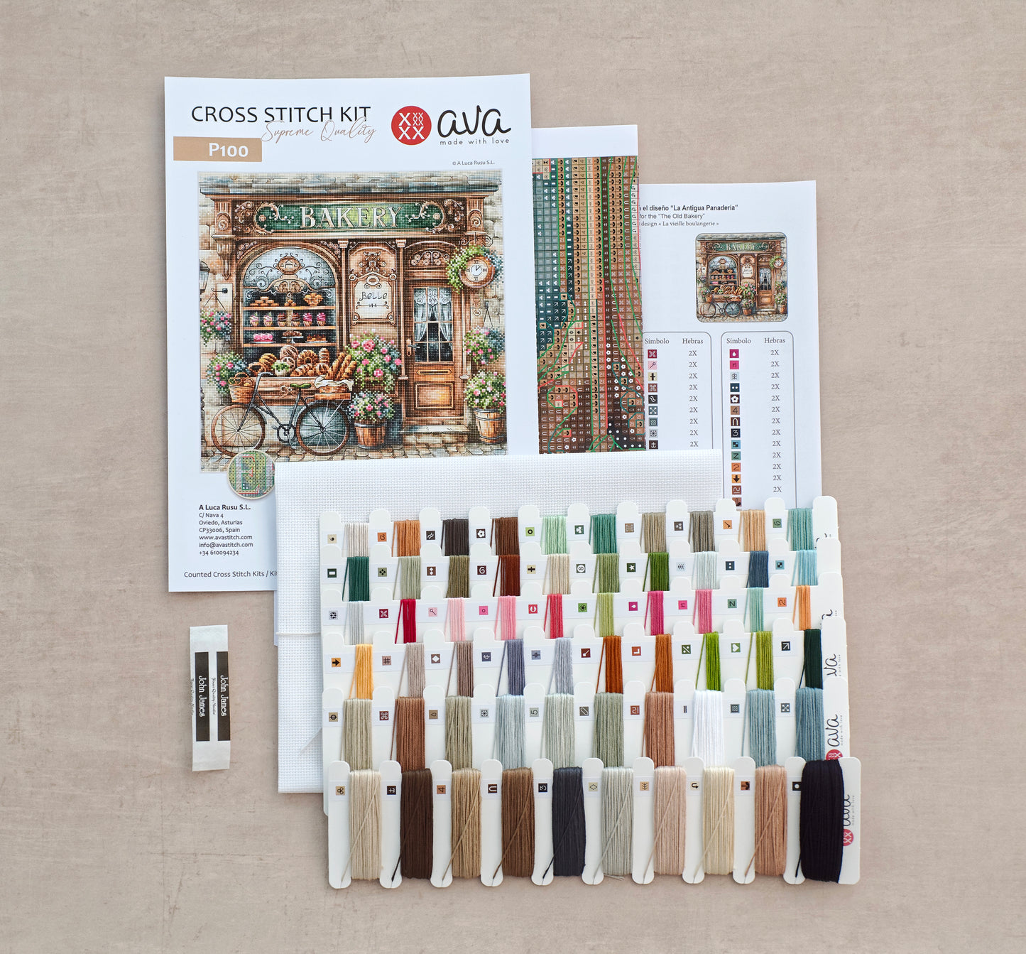 The Old Bakery - Cross Stitch Kit AVA P100