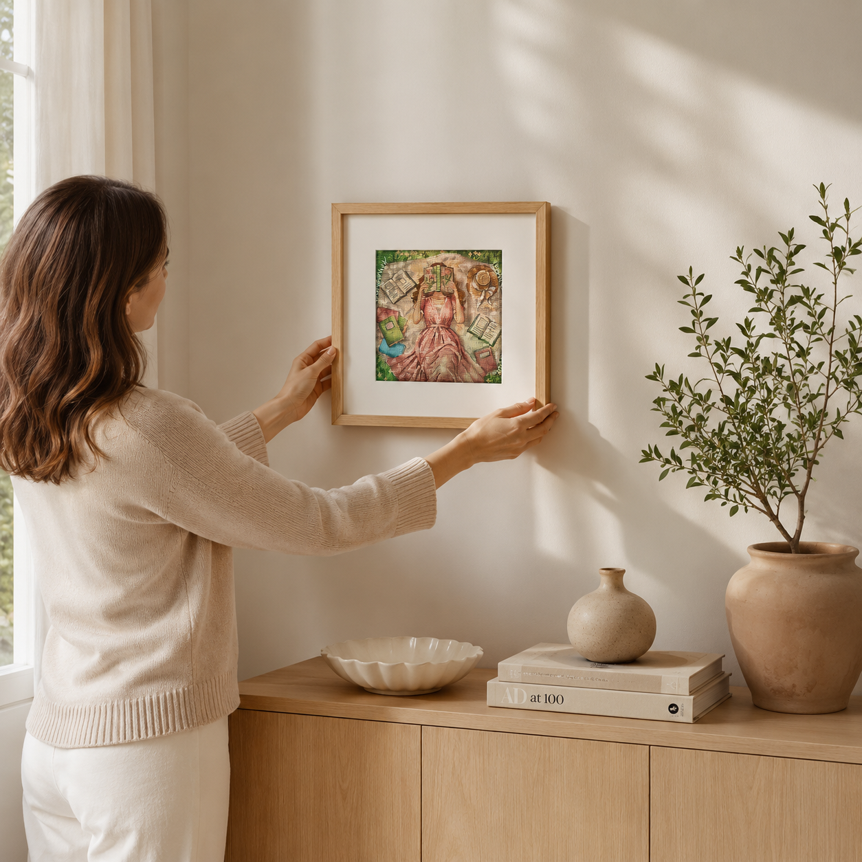 Books, flowers and dreams - Cross Stitch Kit AVA P114