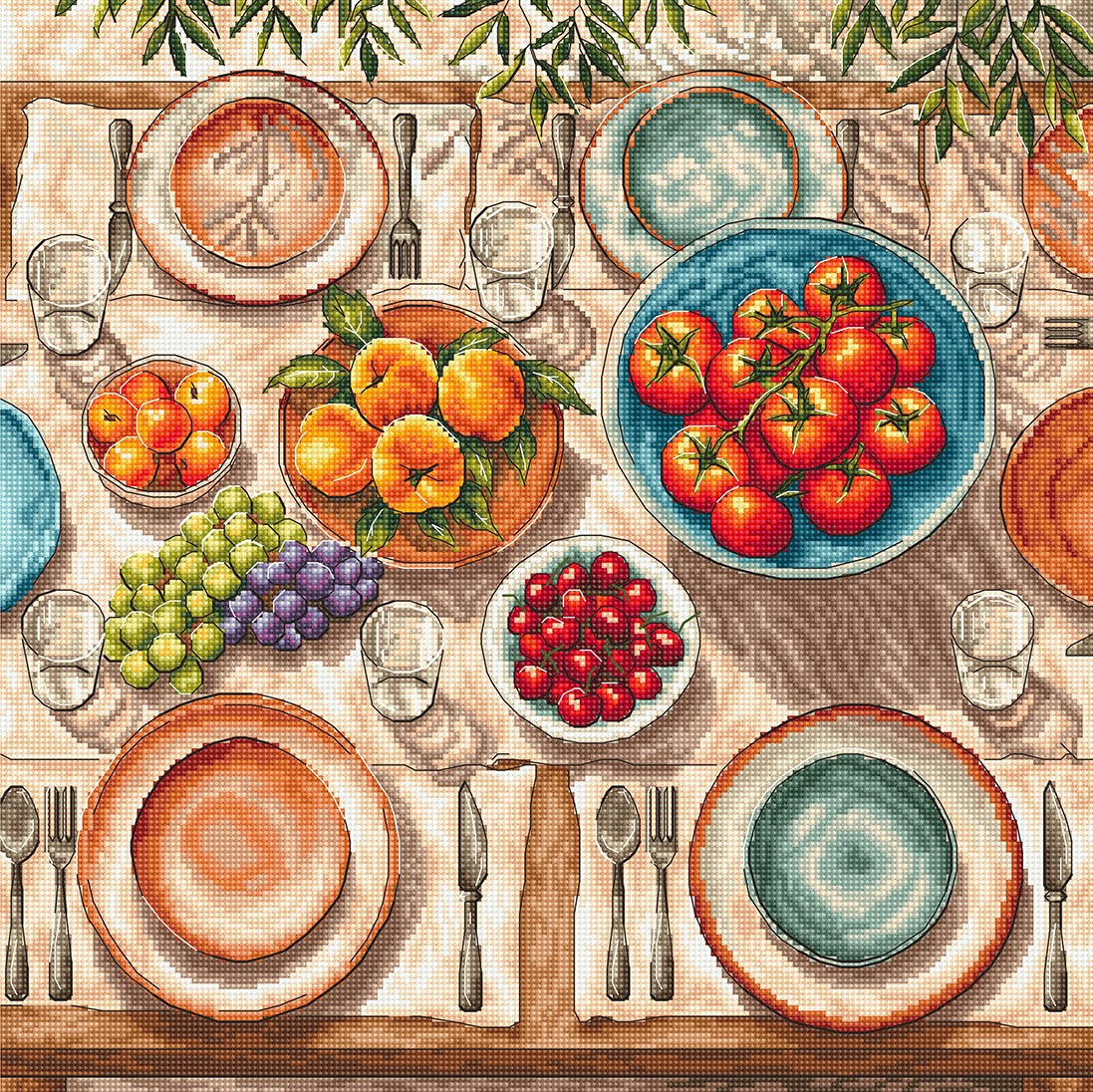 P139 Mediterranean Table - Cross Stitch Kit AVA
