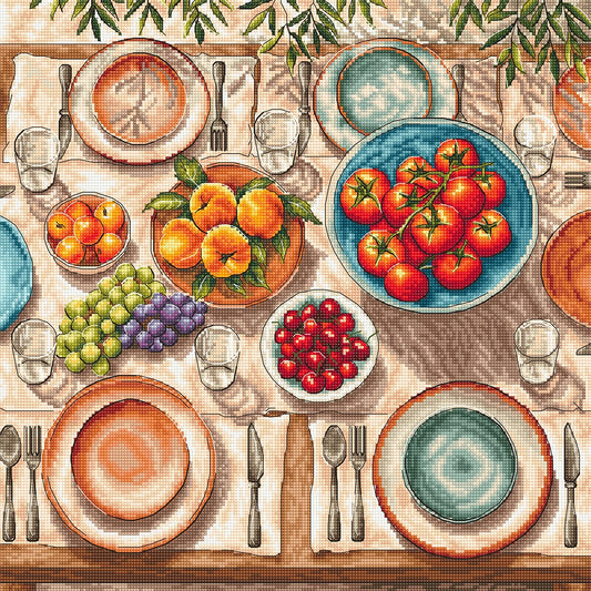 P139 Mediterranean Table - Cross Stitch Kit AVA