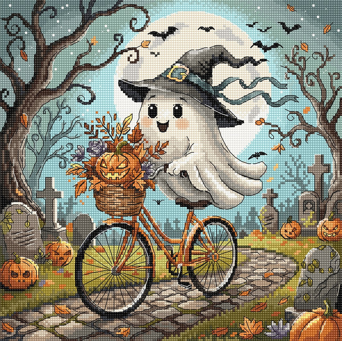P180 Ghost on a Bicycle - Cross Stitch Kit