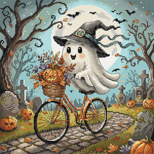 P180 Ghost on a Bicycle - Cross Stitch Kit