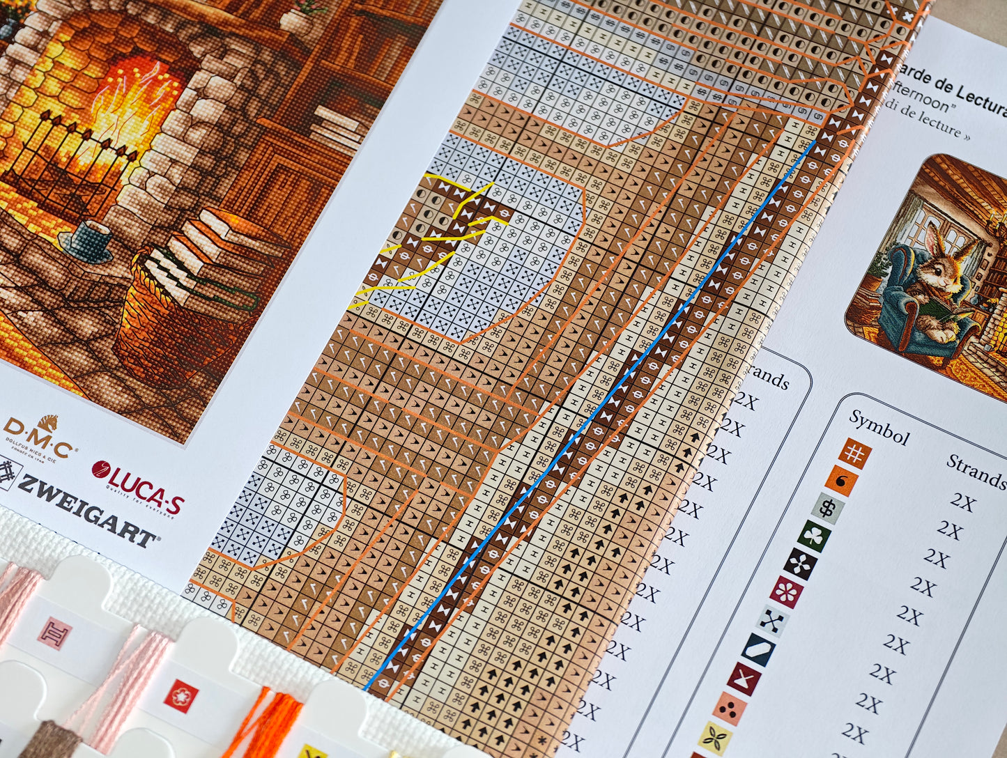 Afternoon of Reading - Cross Stitch Kit AVA P195
