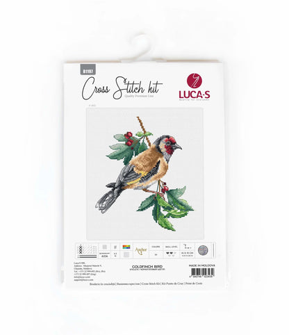 Goldfinch bird - B1197 Luca-S - Kit de Punto de Cruz