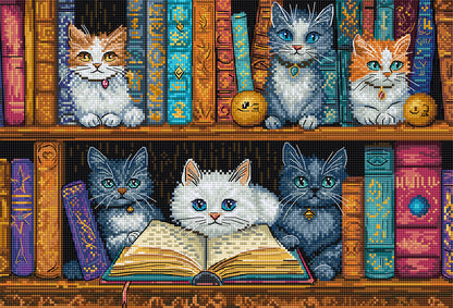 Kit de Punto de Cruz Bookshelf L9917 Letistitch