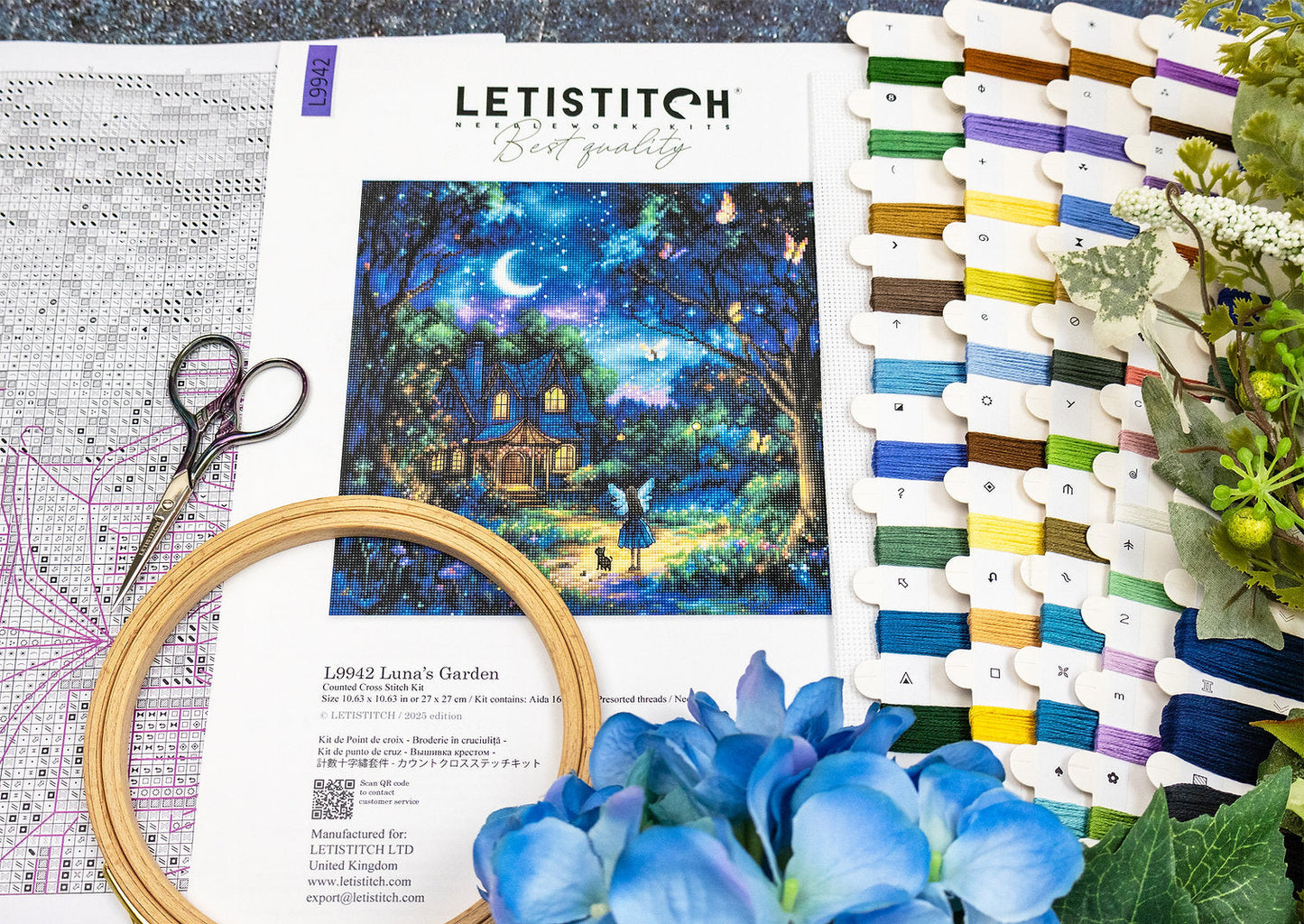 L9942 Luna’s Garden - Letistitch | Kit de punto de cruz