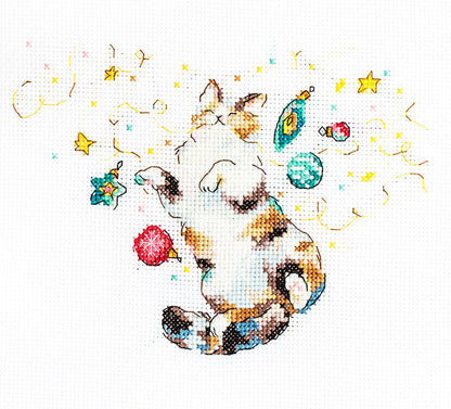 Kit de Punto de Cruz "Cat’s Happiness" - LETISTITCH L8812