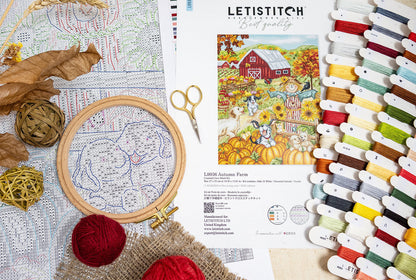 L9936 Autumn Farm - Letistitch | Kit de punto de cruz
