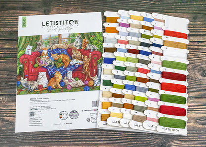L9946 Meow Manor - Letistitch | Kit de punto de cruz
