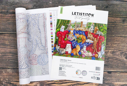 L9946 Meow Manor - Letistitch | Kit de punto de cruz