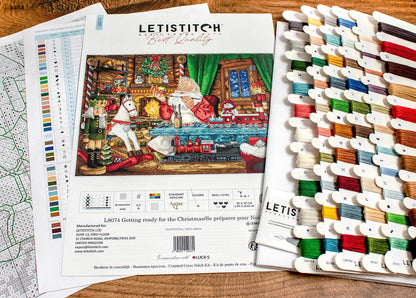 Preparándose para la Navidad - L8074 LETISTITCH - Kit de Punto de Cruz