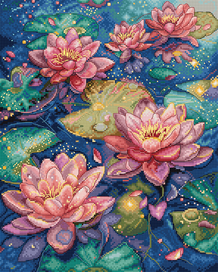 Kit de Punto de Cruz de Letistitch L9910 Water Lily