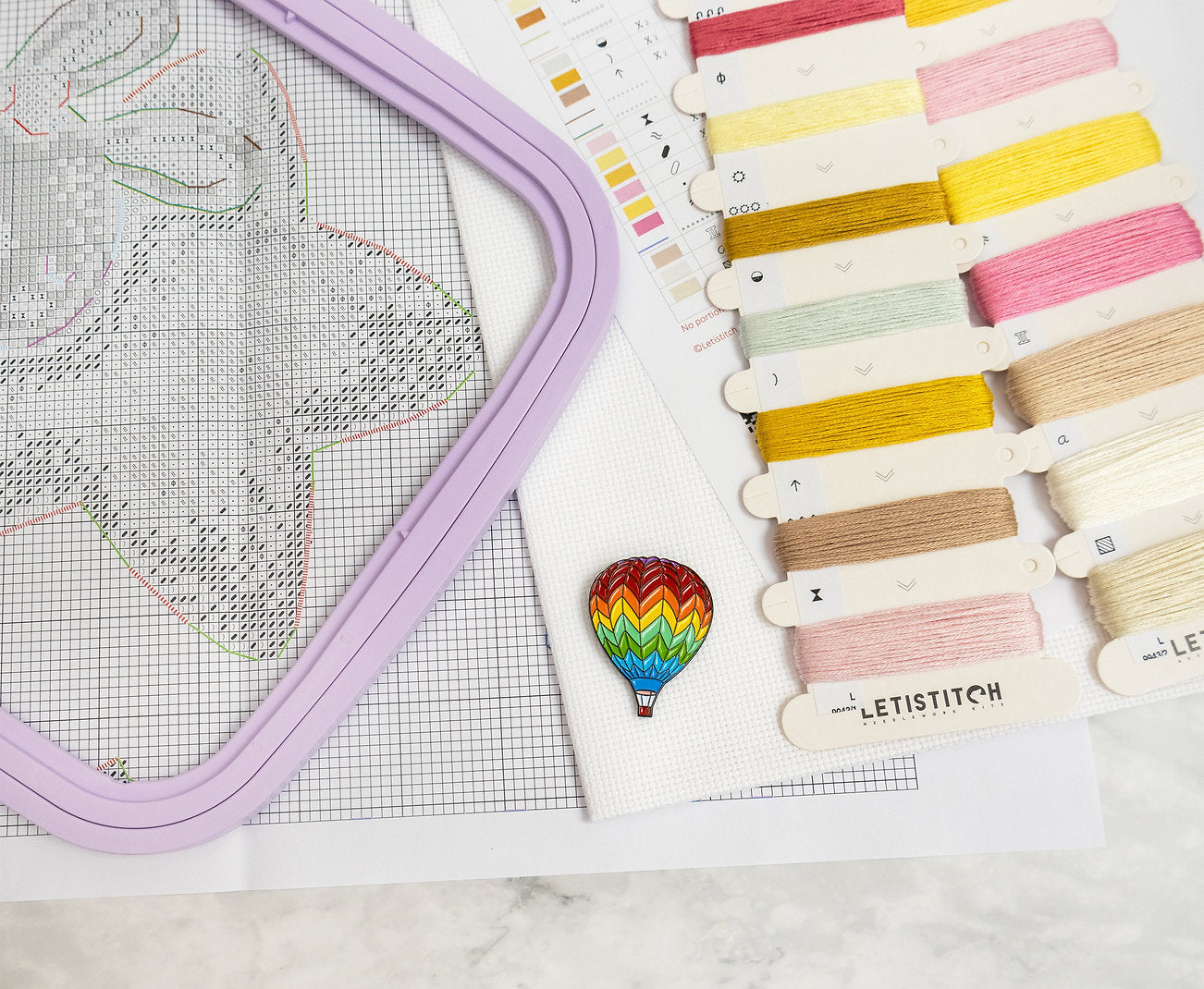 L9943 Baby Girl Record - Letistitch | Kit de punto de cruz