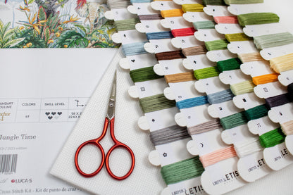 Kit de Punto de Cruz "Tiempo en la Jungla" - LETISTITCH L8071