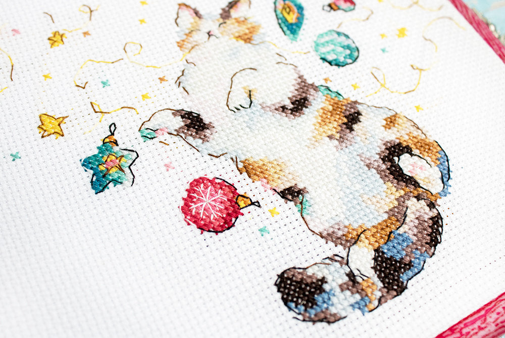 Kit de Punto de Cruz "Cat’s Happiness" - LETISTITCH L8812