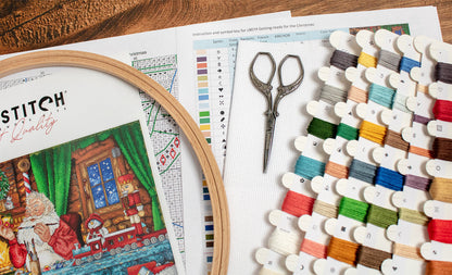 Preparándose para la Navidad - L8074 LETISTITCH - Kit de Punto de Cruz