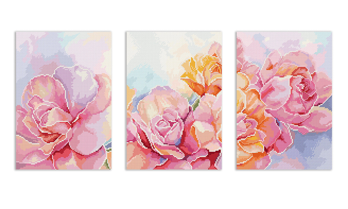 LetiStitch - Kit de Punto de Cruz "Roses" (L9930)