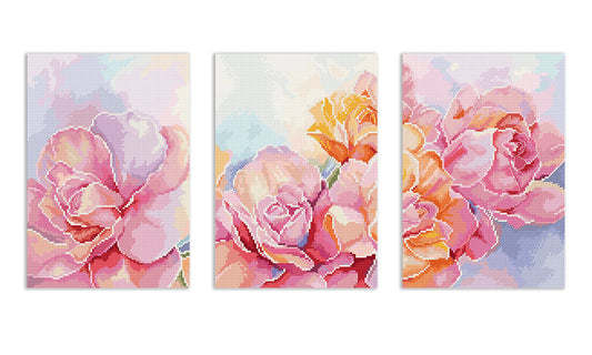 LetiStitch - Kit de Punto de Cruz "Roses" (L9930)