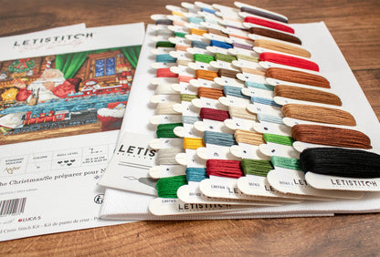 Preparándose para la Navidad - L8074 LETISTITCH - Kit de Punto de Cruz