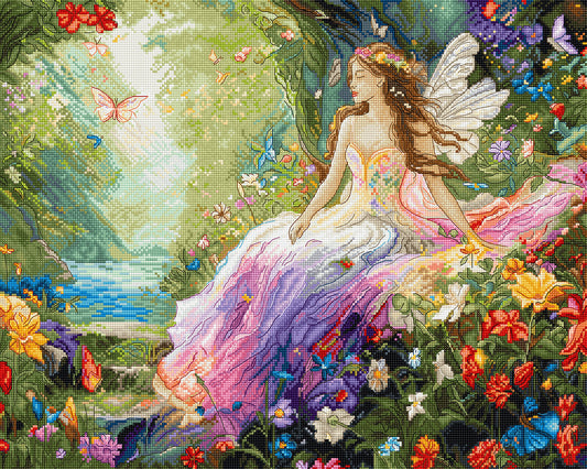 LetiStitch - Kit de Punto de Cruz "Enchanted Spring" (L9932)