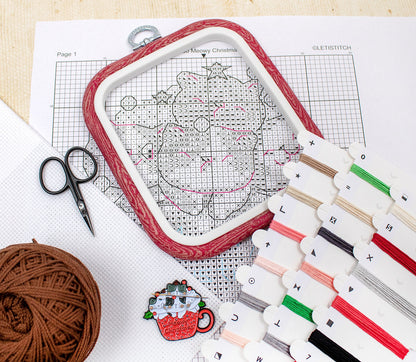 Kit de Punto de Cruz "Meowy Christmas" - Letistitch L8080