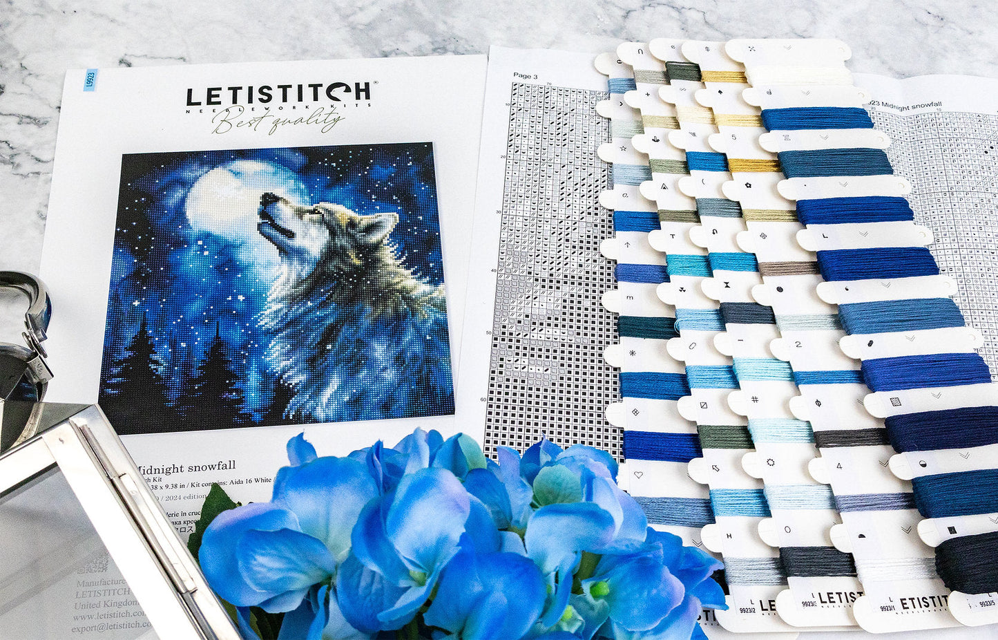 L9923 Midnight Snowfall - Letistitch | Kit de Punto de Cruz