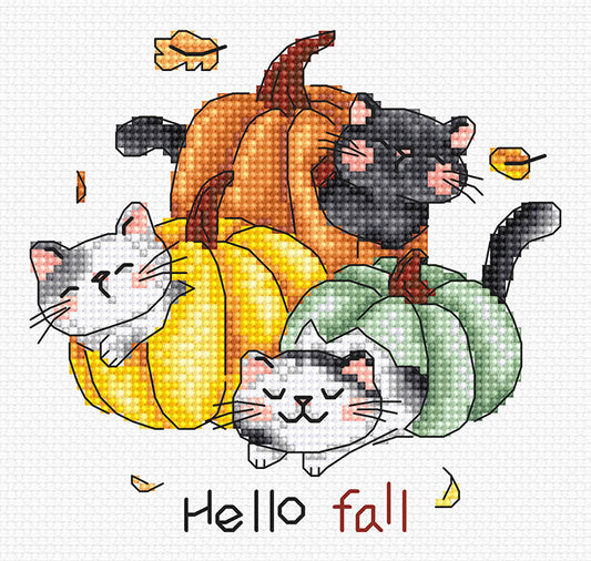 Kit de Punto de Cruz "Hello Fall" - Letistitch L8078