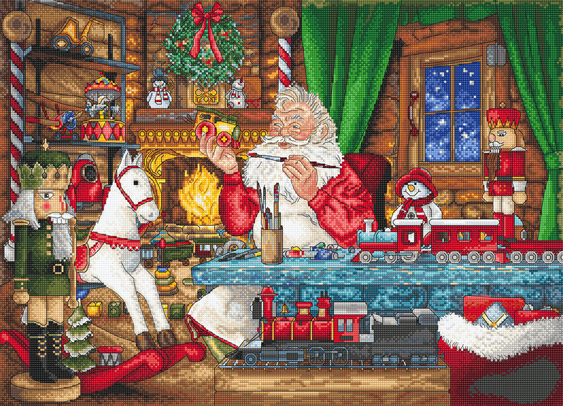 Preparándose para la Navidad - L8074 LETISTITCH - Kit de Punto de Cruz