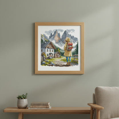 Adventure in the Alps - Cross Stitch Kit AVA P113